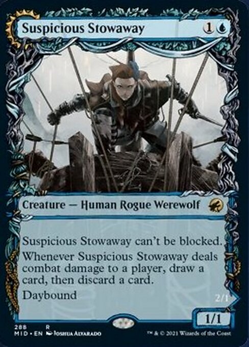 Suspicious Stowaway / Seafaring Werewolf (Showcase) (Innistrad: Midnight Hunt) Near Mint