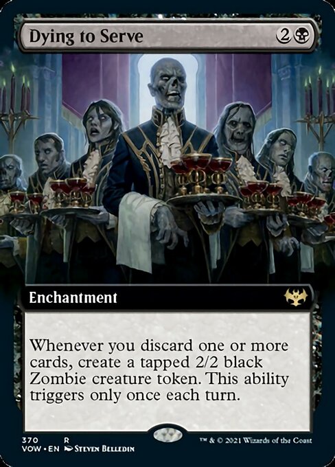 Dying to Serve (Extended Art) (Innistrad: Crimson Vow) Near Mint