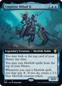 Emperor Mihail II (Extended Art) (Commander: Dominaria United) Near Mint Foil