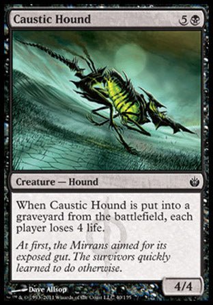 Caustic Hound (Mirrodin Besieged) Near Mint