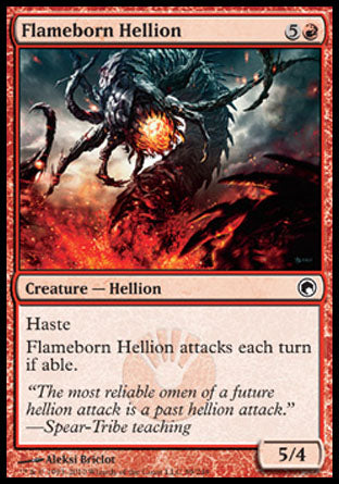 Flameborn Hellion (Scars of Mirrodin) Near Mint Foil