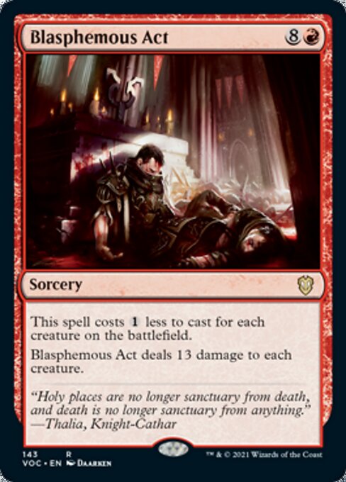 Blasphemous Act (Commander 2021 Crimson Vow) Near Mint