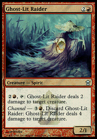 Ghost-Lit Raider (Saviors of Kamigawa) Near Mint Foil