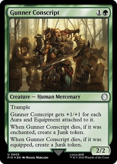Gunner Conscript (Surge Foil) (Universes Beyond: Fallout) Near Mint
