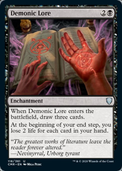 Demonic Lore (Commander Legends) Near Mint