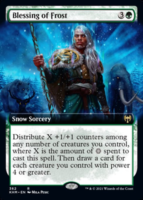 Blessing of Frost (Extended Art) (Kaldheim) Near Mint