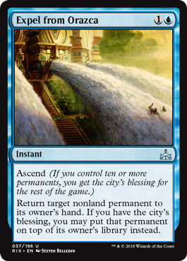 Expel from Orazca (Rivals of Ixalan) Near Mint
