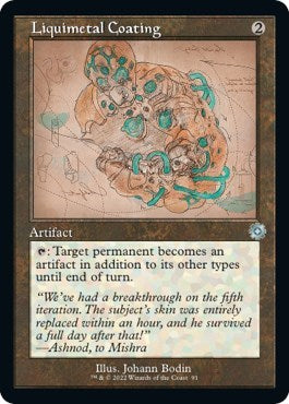 Liquimetal Coating (Schematic) (The Brothers' War: Retro Frame Artifacts) Near Mint