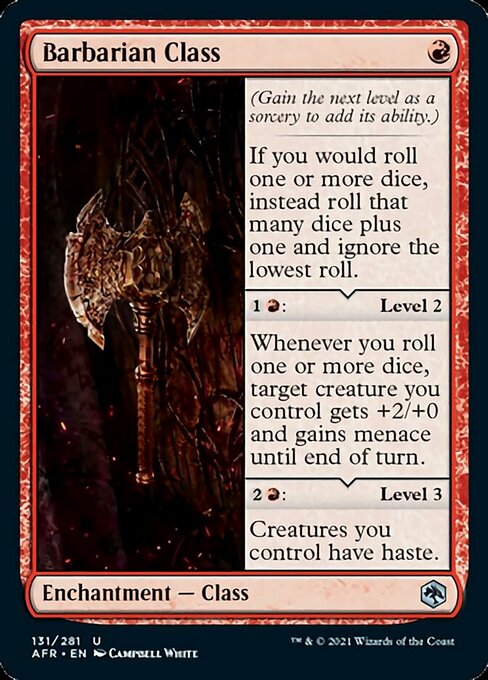 Barbarian Class (Adventures in the Forgotten Realms) Near Mint Foil