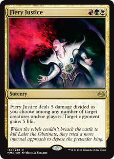 Fiery Justice (Modern Masters 2017) Near Mint Foil