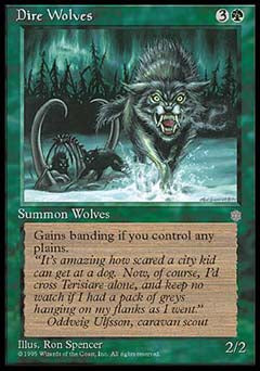 Dire Wolves (Ice Age) Light Play