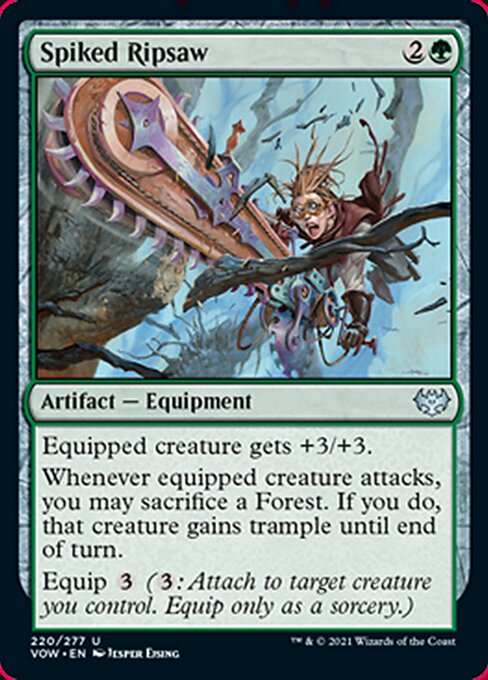 Spiked Ripsaw (Innistrad: Crimson Vow) Near Mint Foil