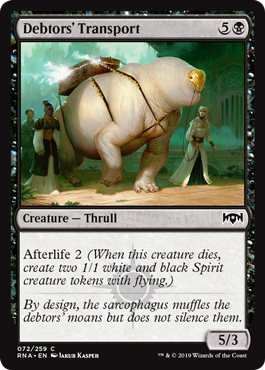 Debtors' Transport (Ravnica Allegiance) Near Mint Foil