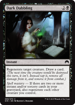 Dark Dabbling (Magic Origins) Near Mint Foil