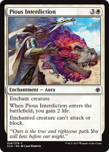Pious Interdiction (Ixalan) Near Mint Foil