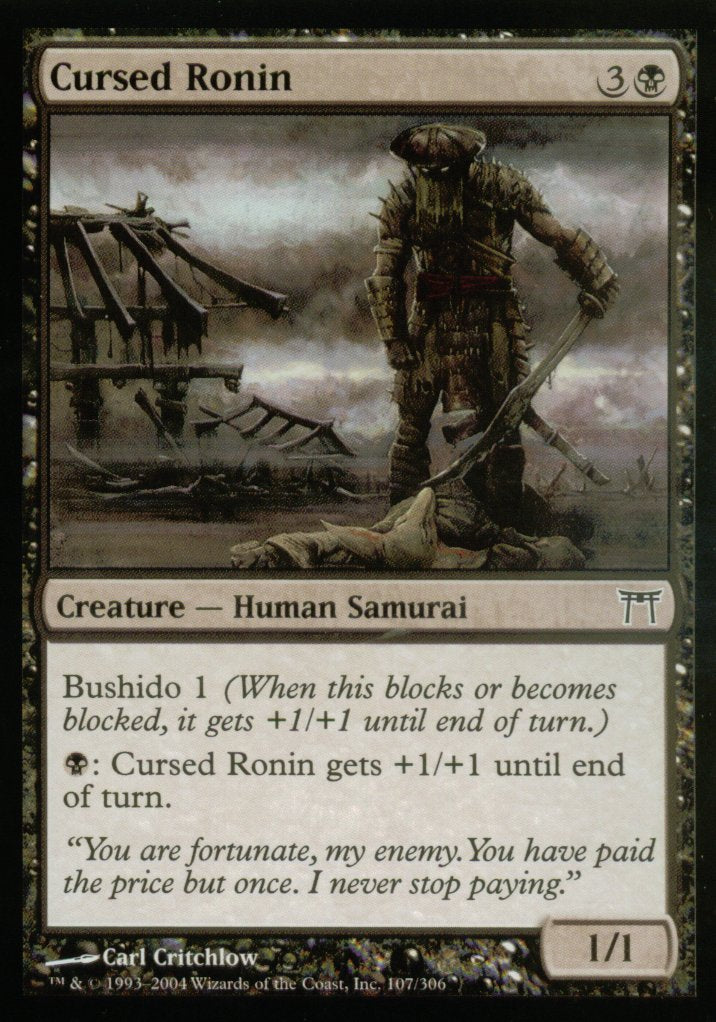 Cursed Ronin (Champions of Kamigawa) Near Mint Foil