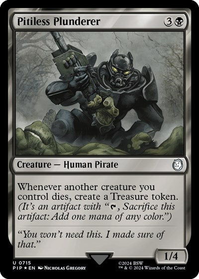Pitiless Plunderer (Surge Foil) (Universes Beyond: Fallout) Near Mint
