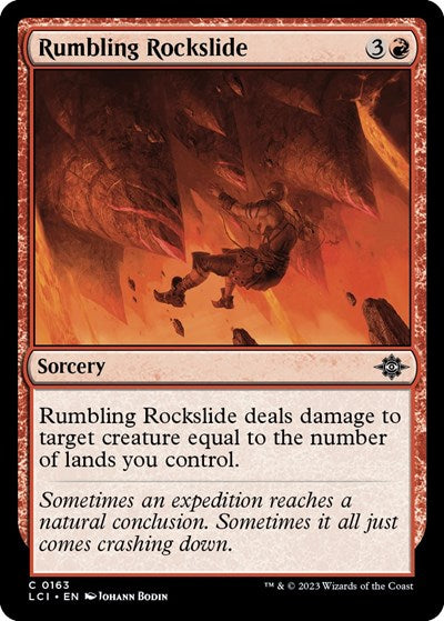 Rumbling Rockslide (The Lost Caverns of Ixalan) Near Mint Foil