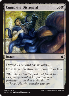 Complete Disregard (Battle for Zendikar) Near Mint Foil