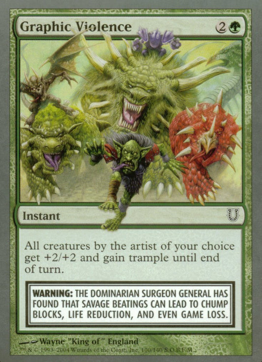 Graphic Violence (Unhinged) Near Mint