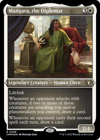 Mangara, the Diplomat (Foil Etched) (Commander Masters) Near Mint
