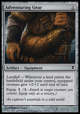 Adventuring Gear (Zendikar) Near Mint Foil
