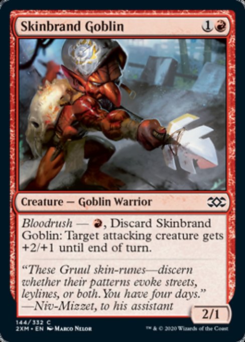 Skinbrand Goblin (Double Masters) Near Mint Foil
