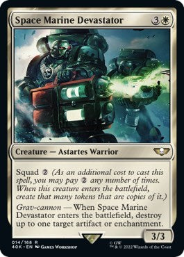 Space Marine Devastator (Surge Foil) (Universes Beyond: Warhammer 40K) Near Mint