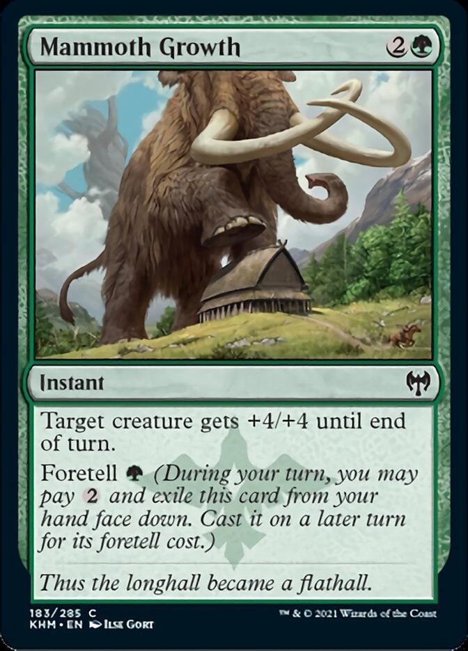 Mammoth Growth (Kaldheim) Near Mint Foil