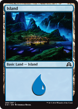 Island (288) (Shadows Over Innistrad) Near Mint Foil
