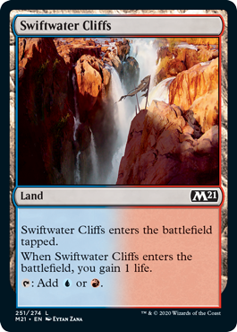 Swiftwater Cliffs (Magic 2021 Core Set) Near Mint Foil