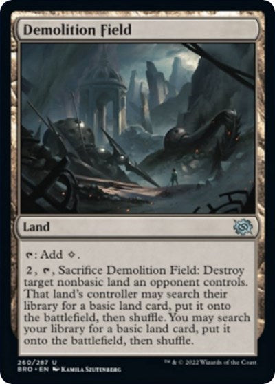 Demolition Field (The Brothers' War) Near Mint Foil