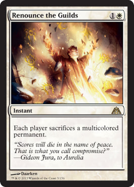 Renounce the Guilds (Dragon's Maze) Light Play