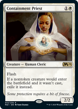 Containment Priest (Magic 2021 Core Set) Near Mint Foil