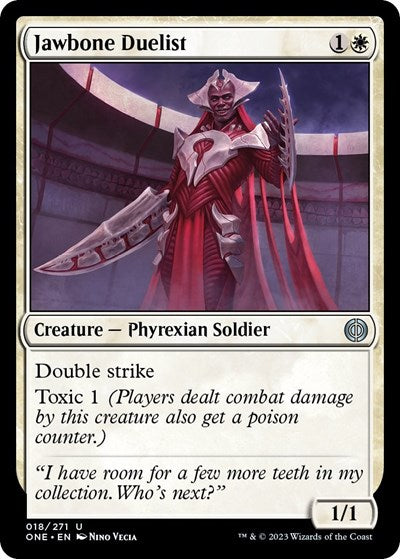 Jawbone Duelist (Phyrexia: All Will Be One) Near Mint Foil