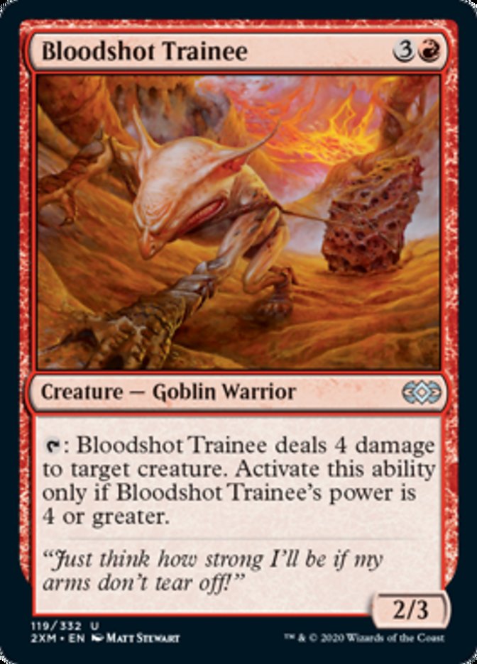 Bloodshot Trainee (Double Masters) Near Mint Foil