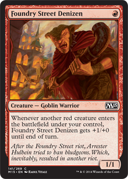 Foundry Street Denizen (Magic 2015 Core Set) Near Mint Foil