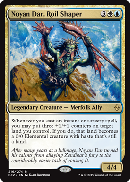 Noyan Dar, Roil Shaper (Battle for Zendikar) Near Mint Foil