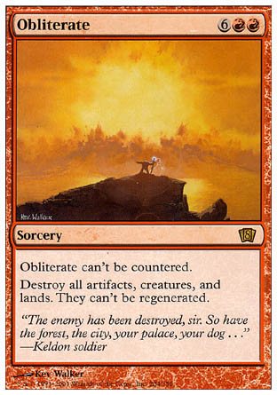 Obliterate (8th Edition) Near Mint Foil