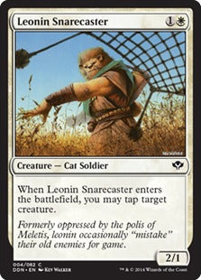 Leonin Snarecaster (Duel Decks: Speed vs Cunning) Near Mint