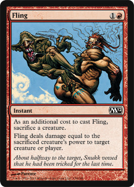 Fling (Magic 2012 Core Set) Near Mint Foil