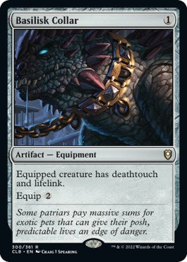 Basilisk Collar (Commander Legends: Battle for Baldur's Gate) Near Mint Foil