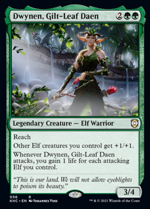 Dwynen, Gilt-Leaf Daen (Commander 2021 Kaldheim) Near Mint