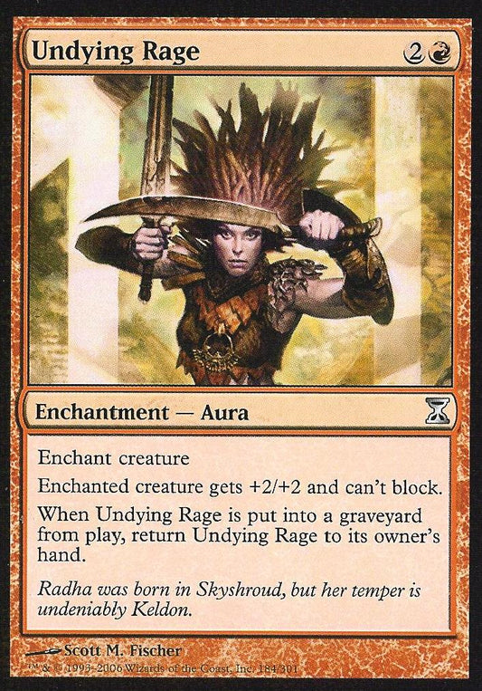 Undying Rage (Time Spiral) Light Play Foil