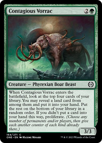 Contagious Vorrac (Phyrexia: All Will Be One) Near Mint