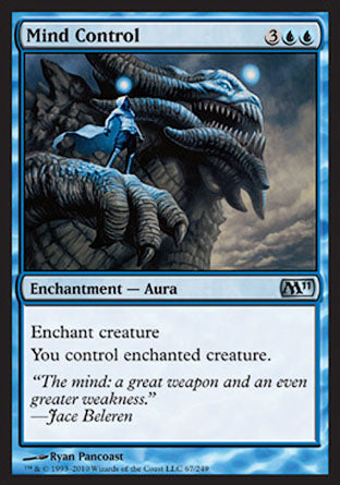 Mind Control (Magic 2011 Core Set) Light Play Foil