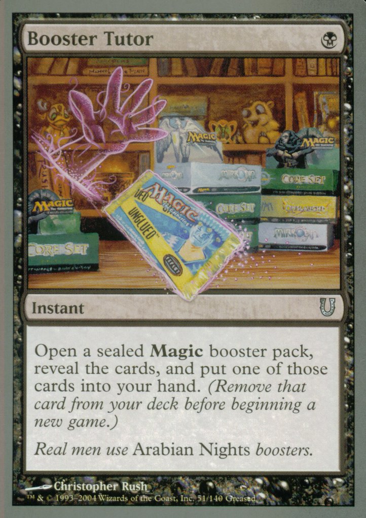 Booster Tutor (Unhinged) Near Mint Foil