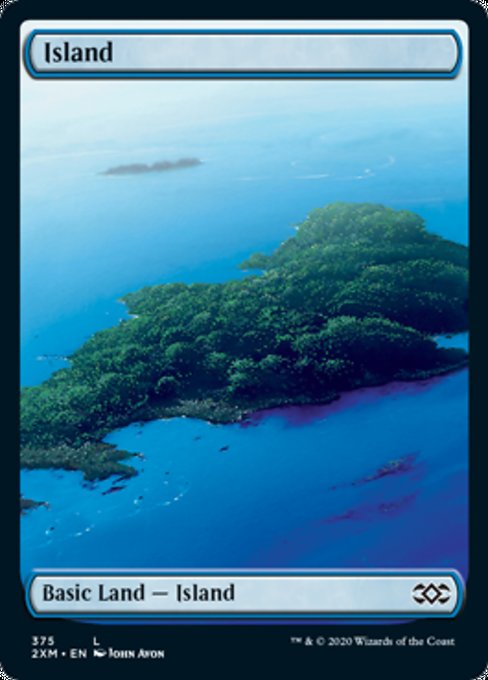 Island (375) (Double Masters) Near Mint Foil