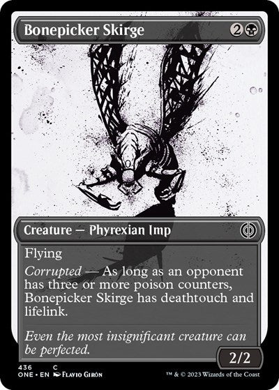 Bonepicker Skirge (Showcase) (Step-and-Compleat Foil) (Phyrexia: All Will Be One) Near Mint