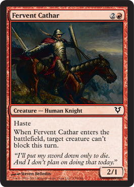 Fervent Cathar (Avacyn Restored) Near Mint